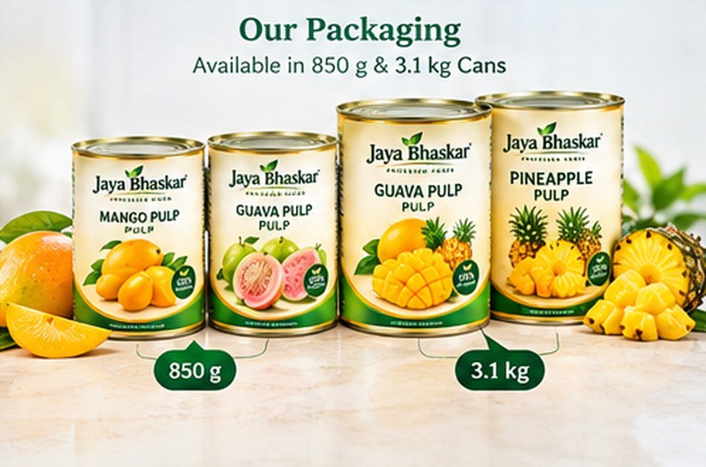 Our packaging - 850 g and 3.1 kg cans