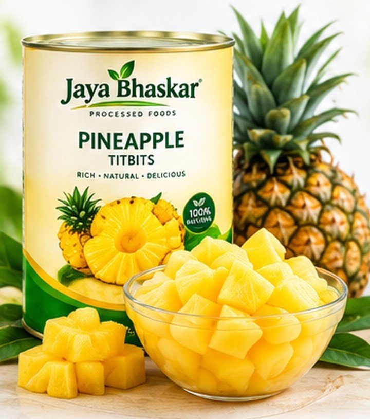 Pineapple tit-bits tin