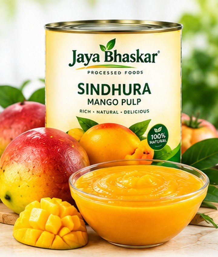 Sindhura mango pulp tin
