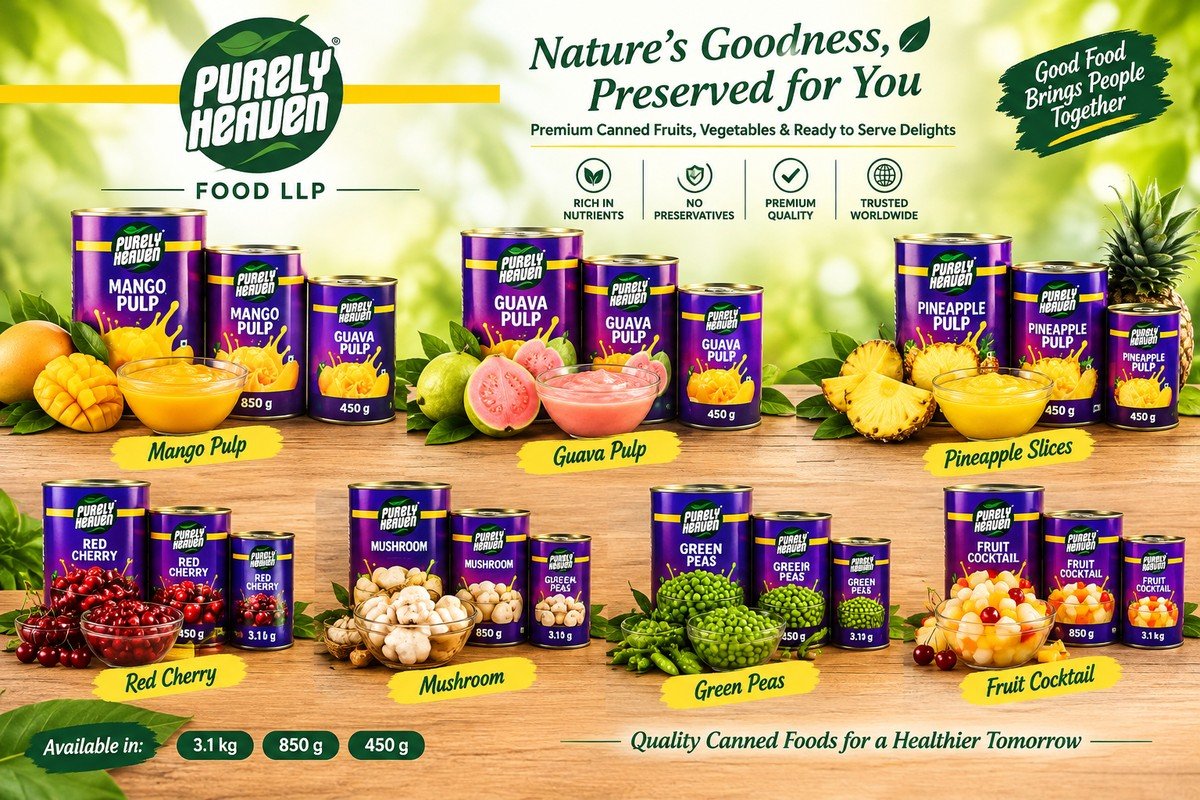 Purely Heaven canned fruits and vegetables range from Jaya Bhaskar
